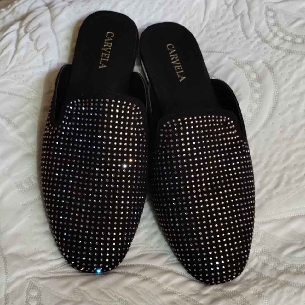Carvela Black Studded Women's Loafers